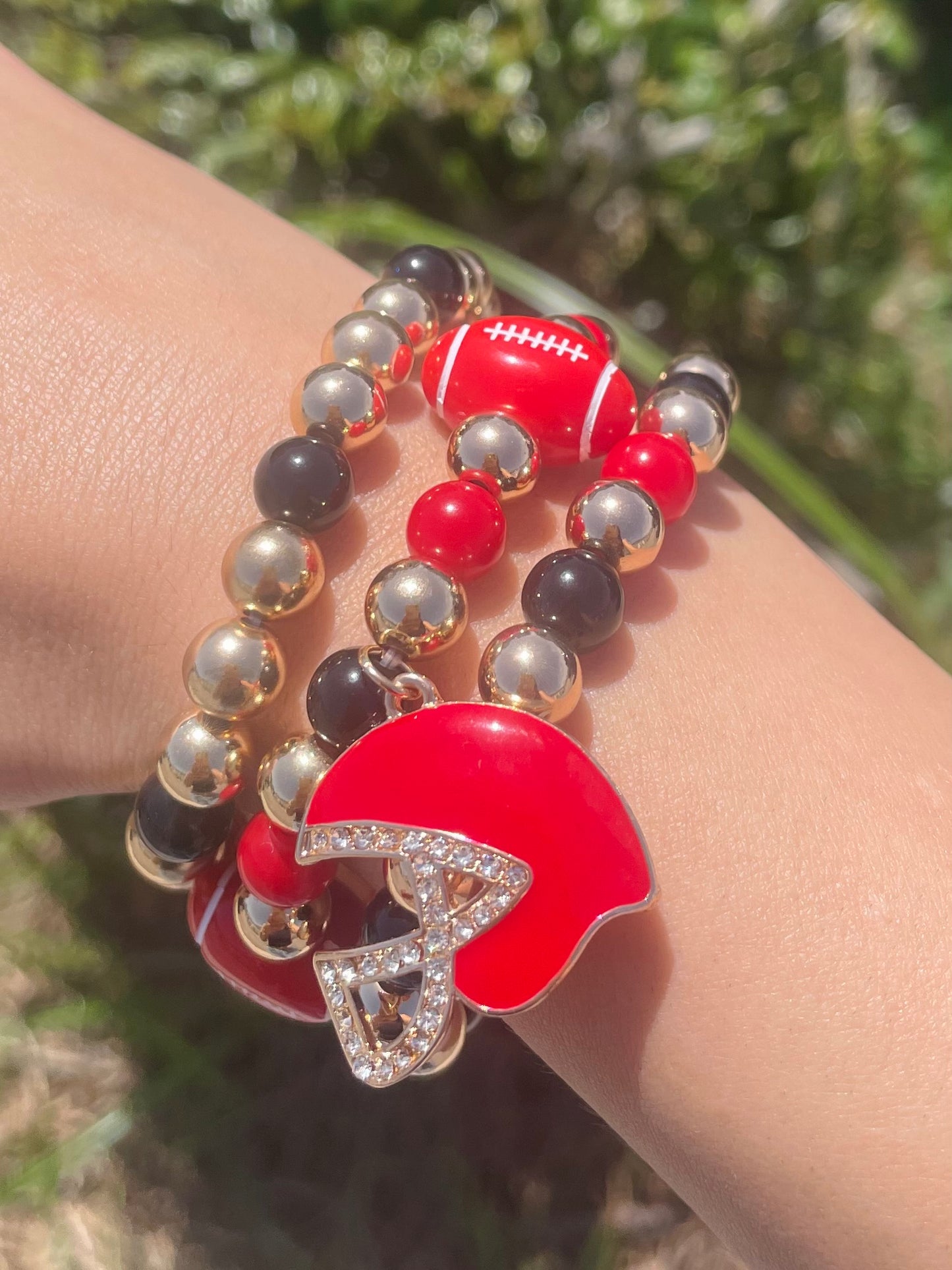 NCSU Beaded Bracelet Set