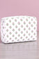 Lillian White Floral Clear Coat Cosmetic Bag
