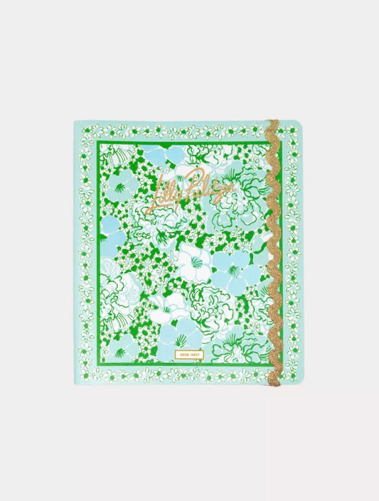 Lilly Pulitzer 2026-2027 17 Month Leatherette Agenda Mint Condition Burst Of Joy