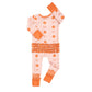 Reagan RUFFLE ZIP Bamboo Pumpkin Baby Outfit