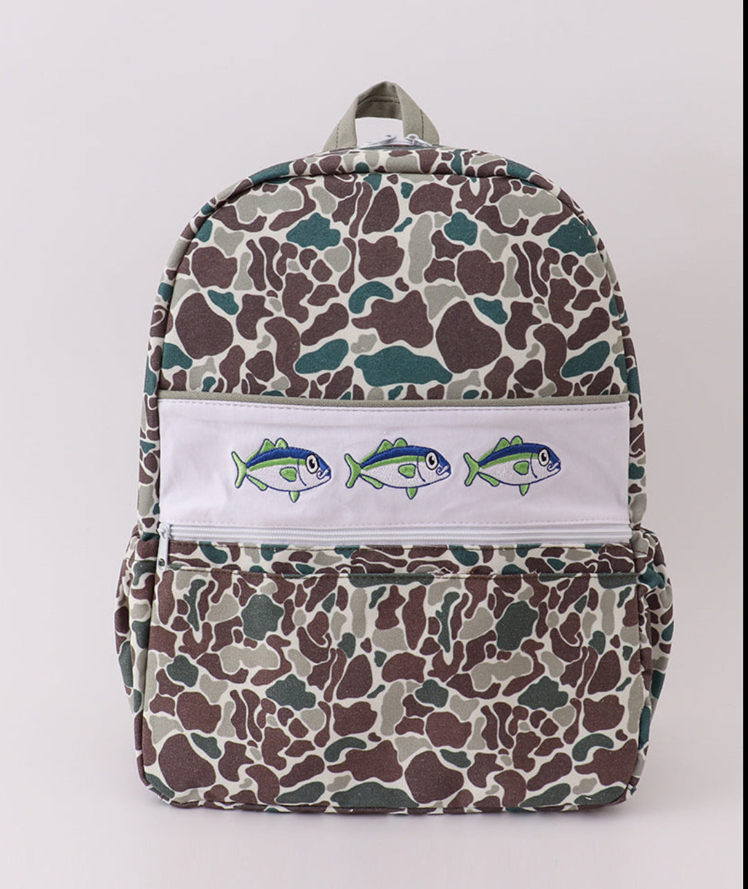 Little Boy Embroidered Fish Back Pack