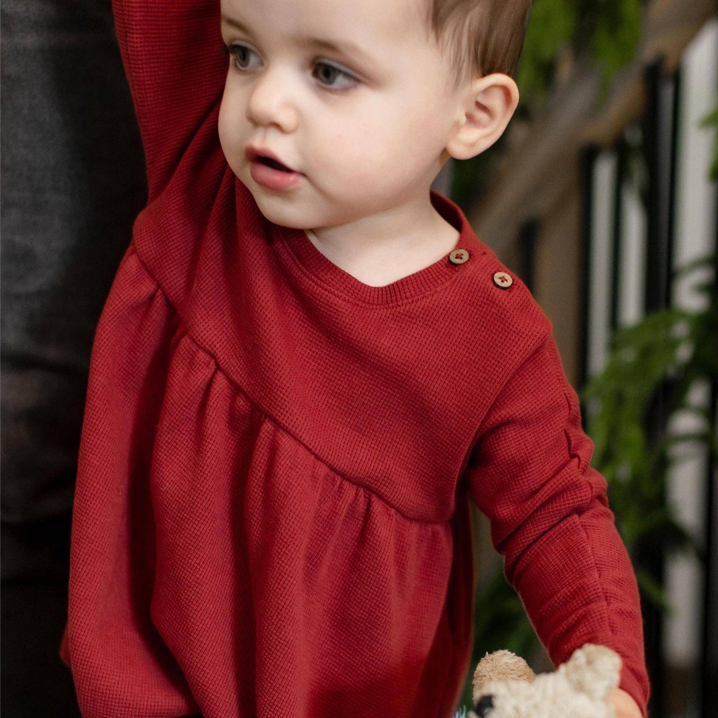 Burt’s Bees Thermal Organic Girl Tunic & Pants Set