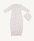 The Beaufort Bonnet Company Adorable Everyday Set Sir Proper's Sweet Arrival (Hamptons Hot Pink) with Worth Avenue White