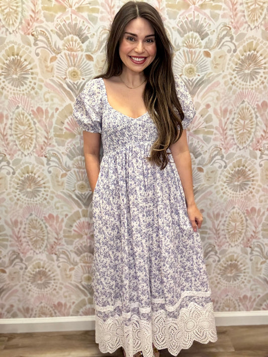 Sammie Blue Scrunch Dress
