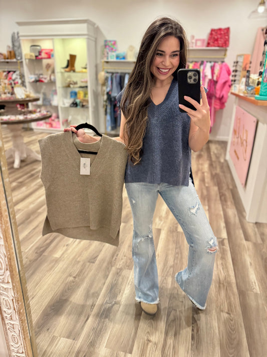 Oversize Sweater Vest