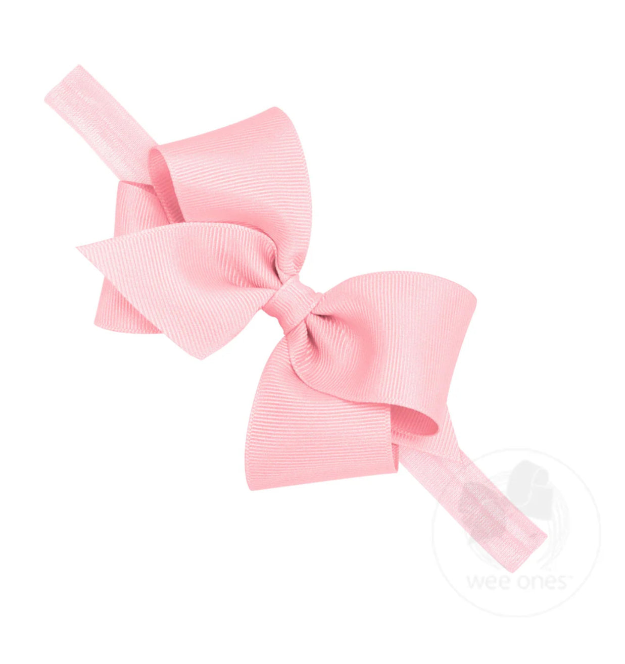 Wee Ones Small Classic Grosgrain Girls Hair Bow on Headband One Size