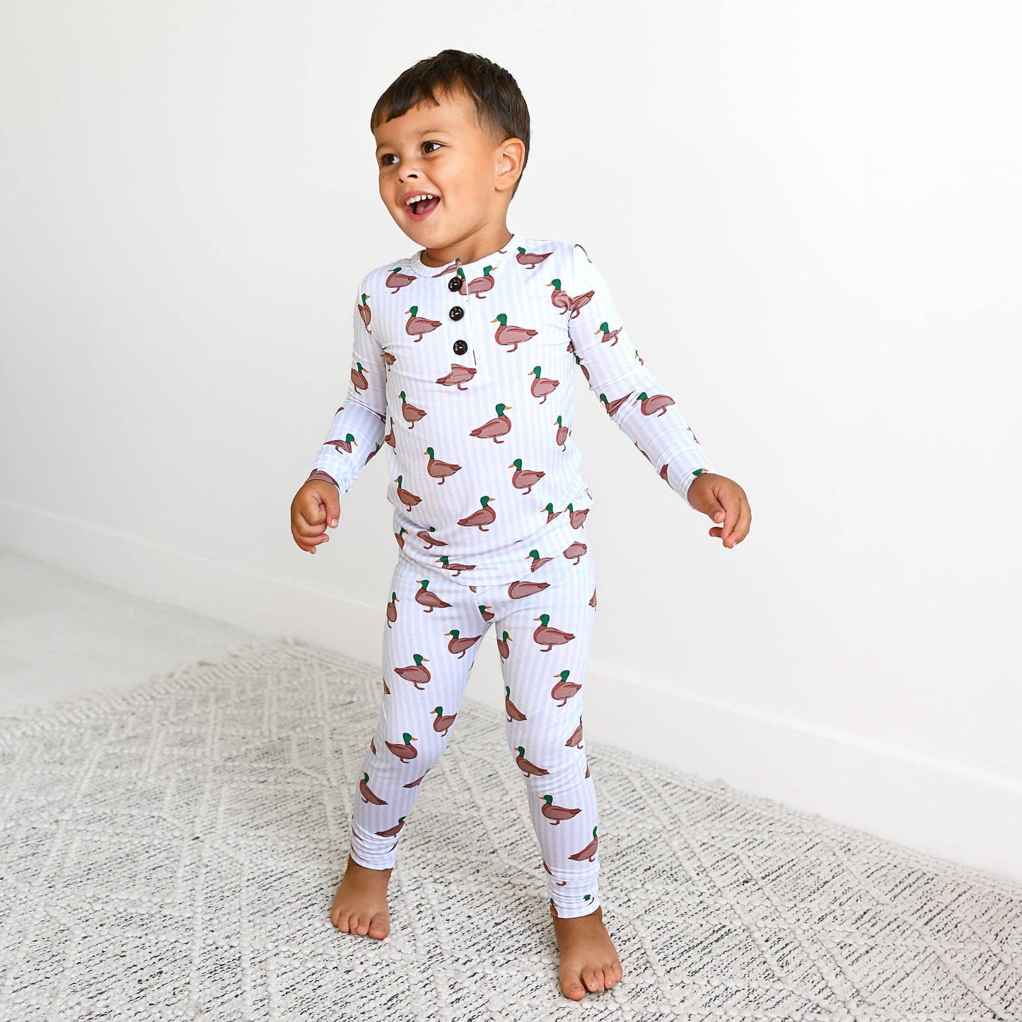 Landon TWO PIECE Duck Bamboo Childrens Clothing Outfit