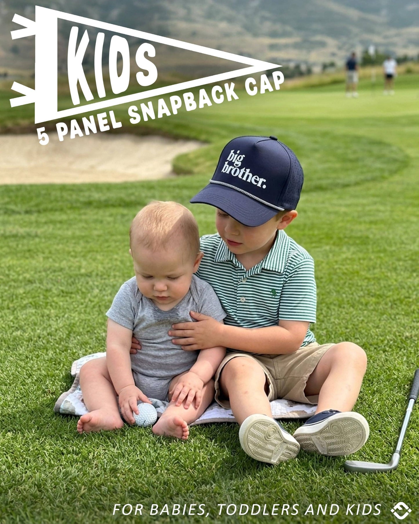 Kid's Golf Hat - Big Brother - Navy