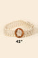 Beaded Trim Braided Belt