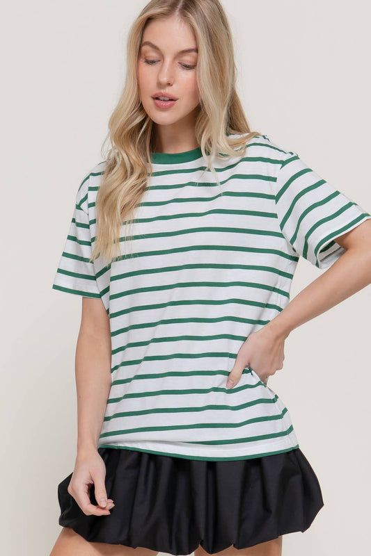 Rosie Short Sleeve Stripe Shirt