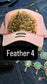 LIGHT PINK FEATHER TRUCKER HAT
