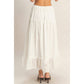 Tiered Eyelet  Skirt