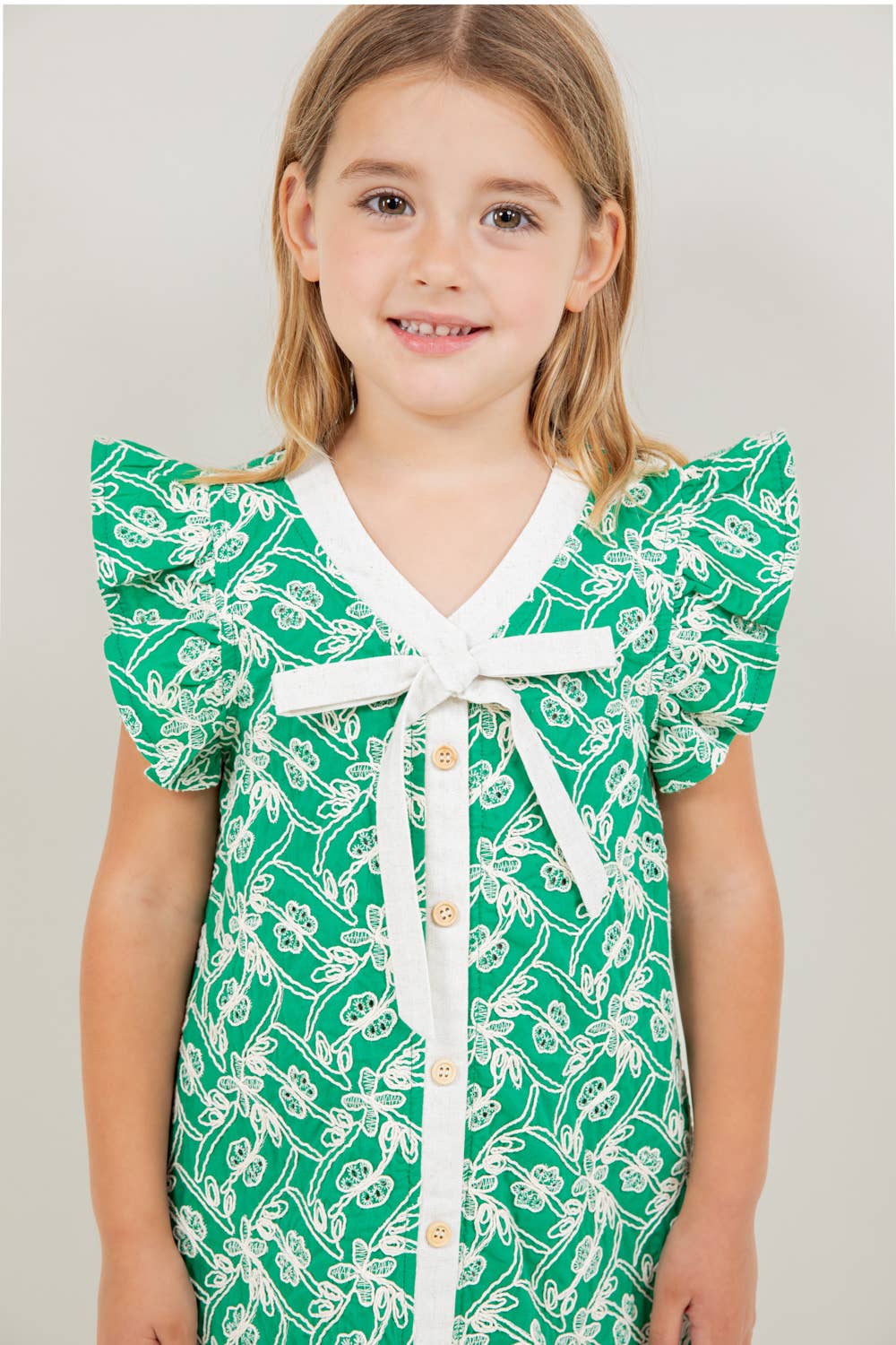 Diane Youth Embroidered Dress
