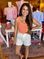 Judy Blue White High Waist Shorts