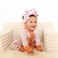 Reagan RUFFLE ZIP Bamboo Pumpkin Baby Outfit