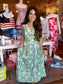 Carolina Green Floral Maxi Dress