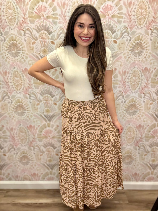 Lexie Animal Print Skirt