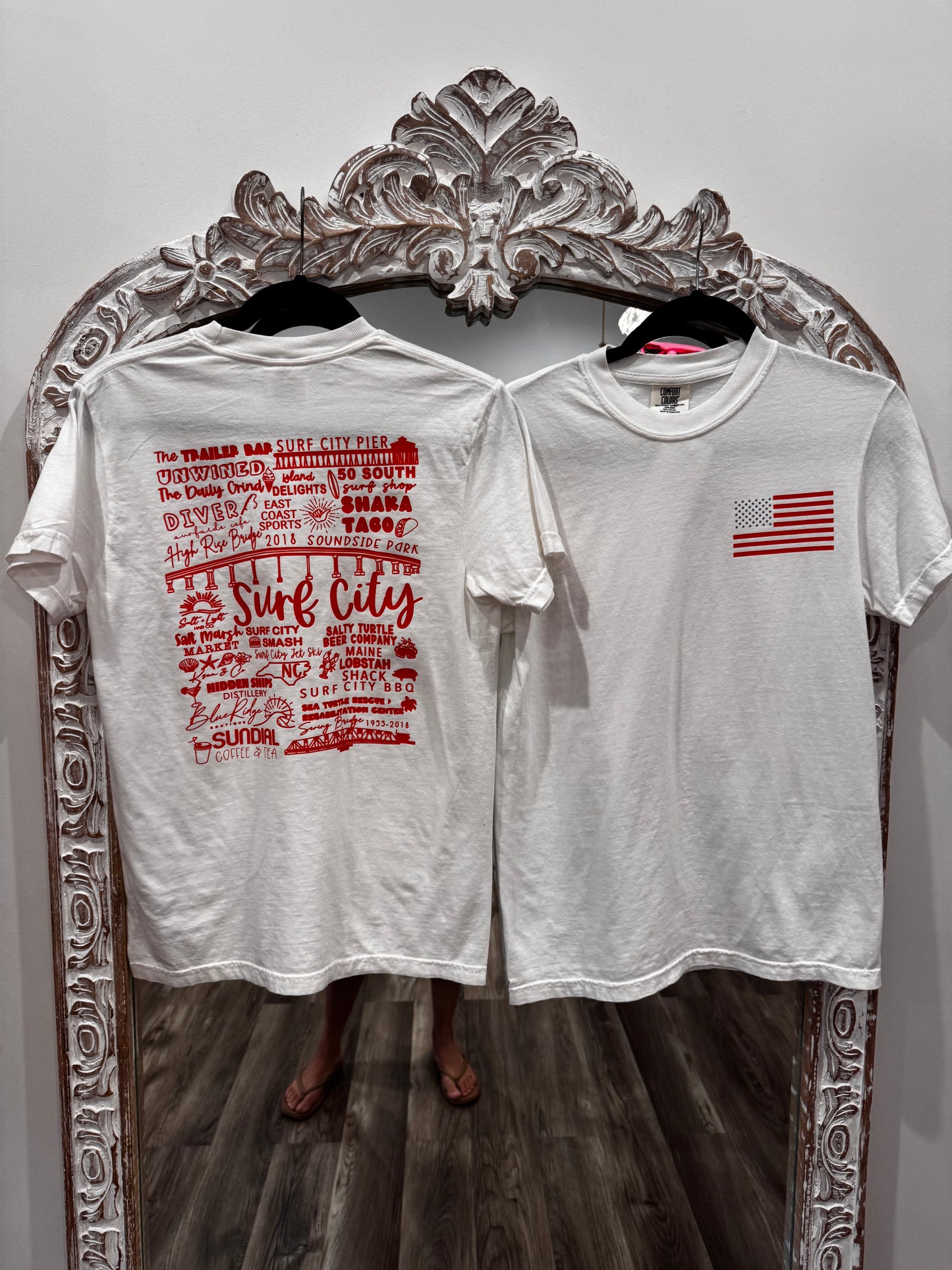 Ksea & Co.+ BRB Surf City Map White Tee