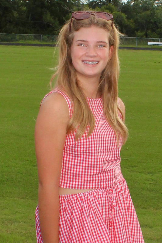 Red Gingham Tank