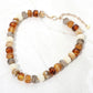 Chunky Colorful Rondelle Beaded Statement Necklace