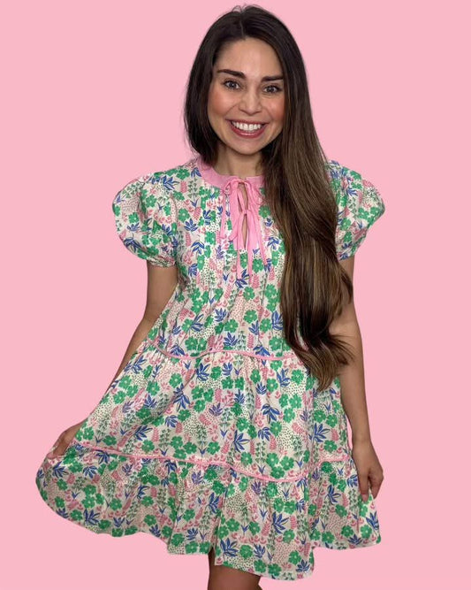 Lisa Floral Babydoll Dress