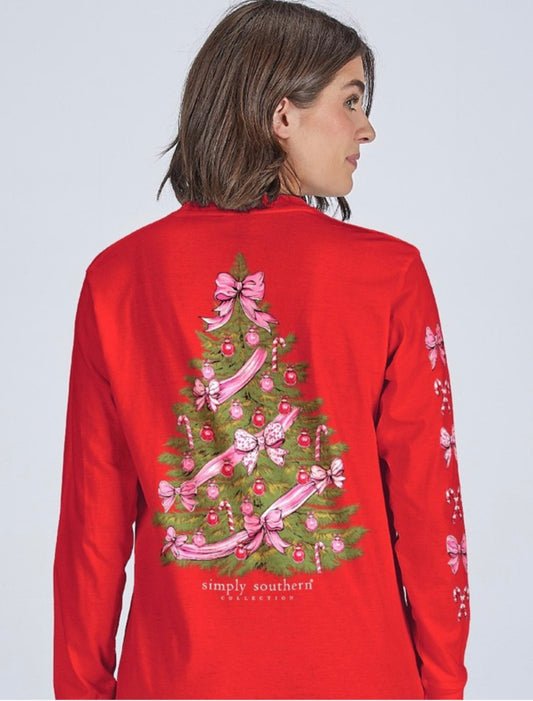 Simply Southern Red Tree Shirt