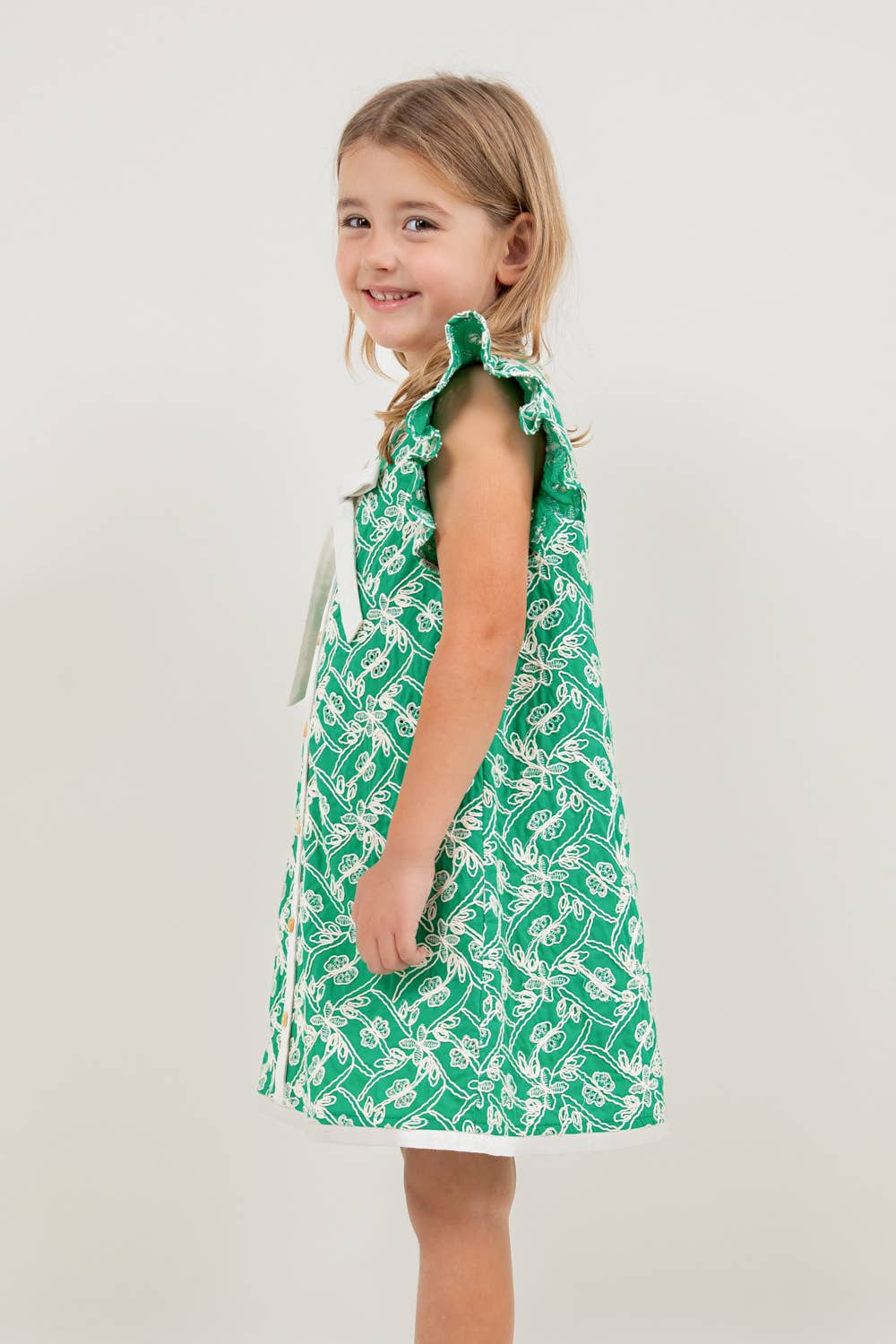 Diane Youth Embroidered Dress