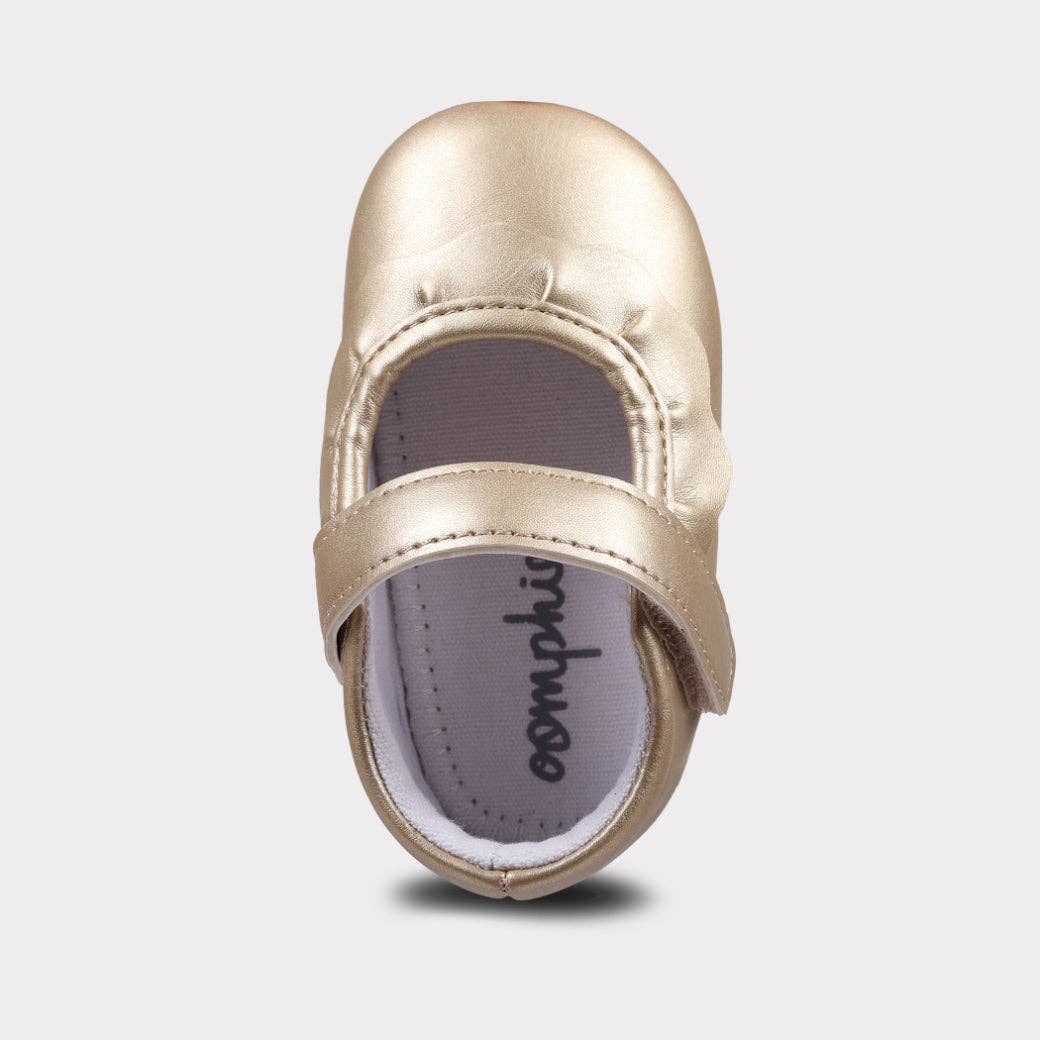 Amina Girls Hook & Loop Crib Shoe