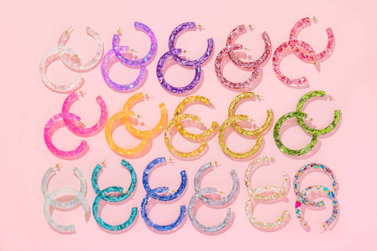 Confetti Hoop Earring Assortment