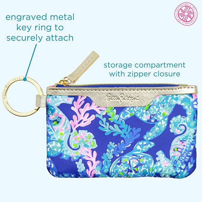 Lilly Pulitzer ID Case, Turtle Villa