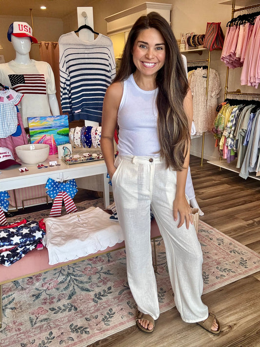 August Linen Pants