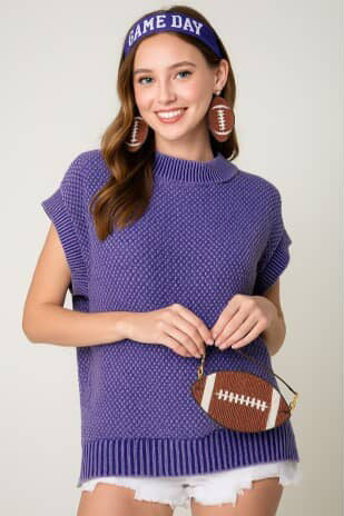 Olivia Cap Sleeve Round Neck Sweater