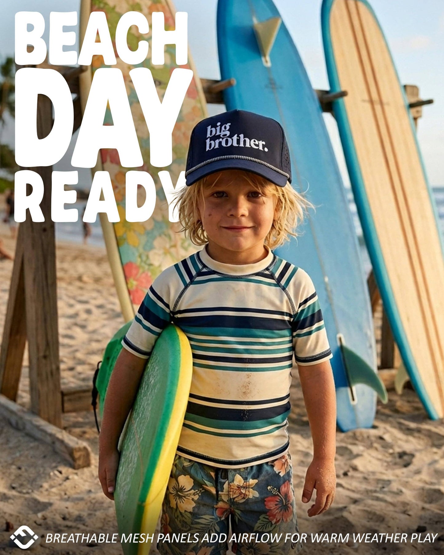 Kid's Golf Hat - Big Brother - Navy