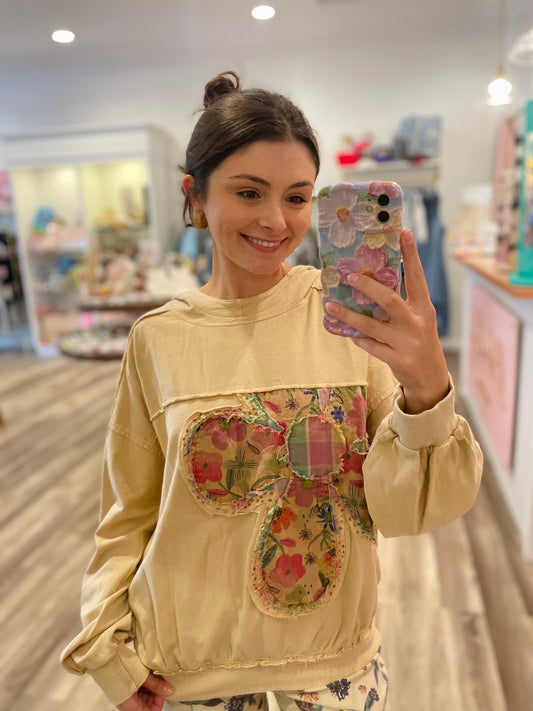 Addie Floral Patch Hoodie