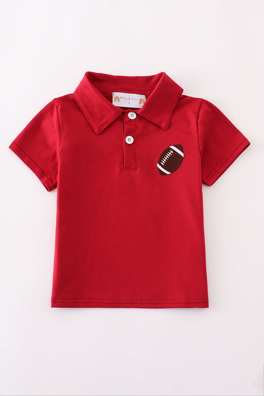 Little Boy Red Football Pollo