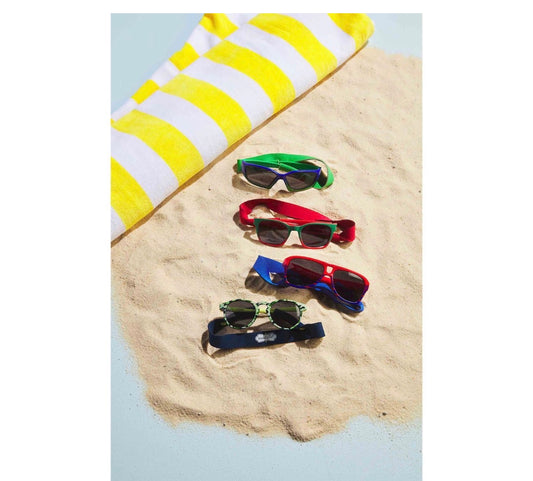 Mud Pie Boys Toddler Sunglasses & Neoprene Neck Strap