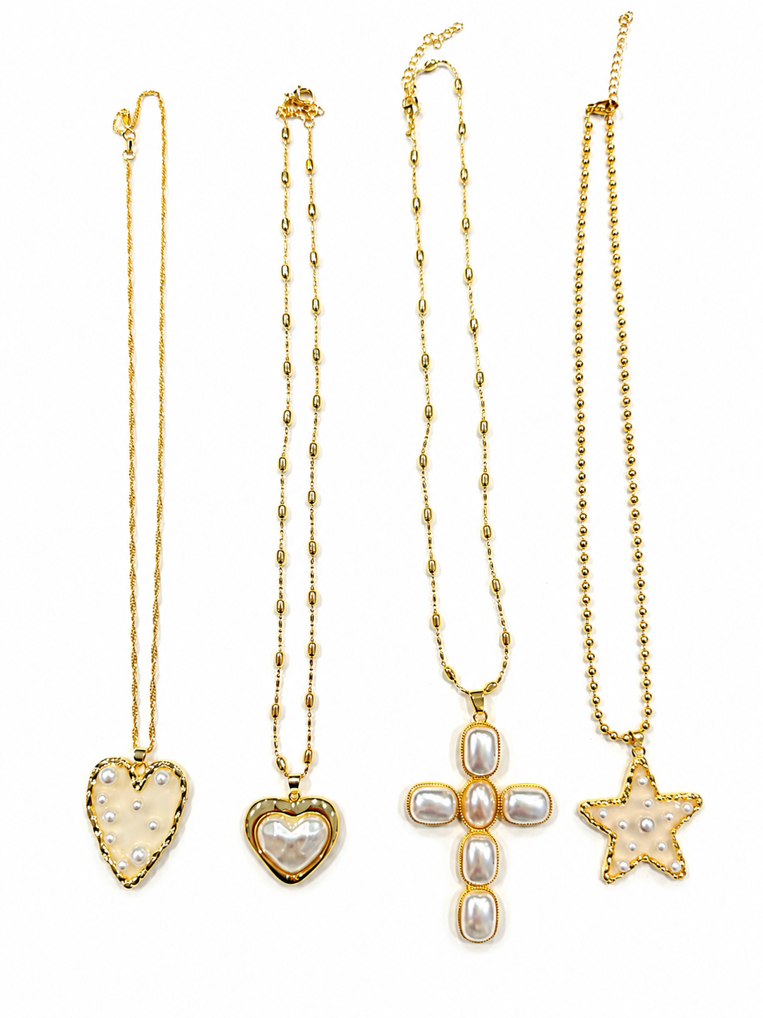 Gold and Ivory Necklaces
