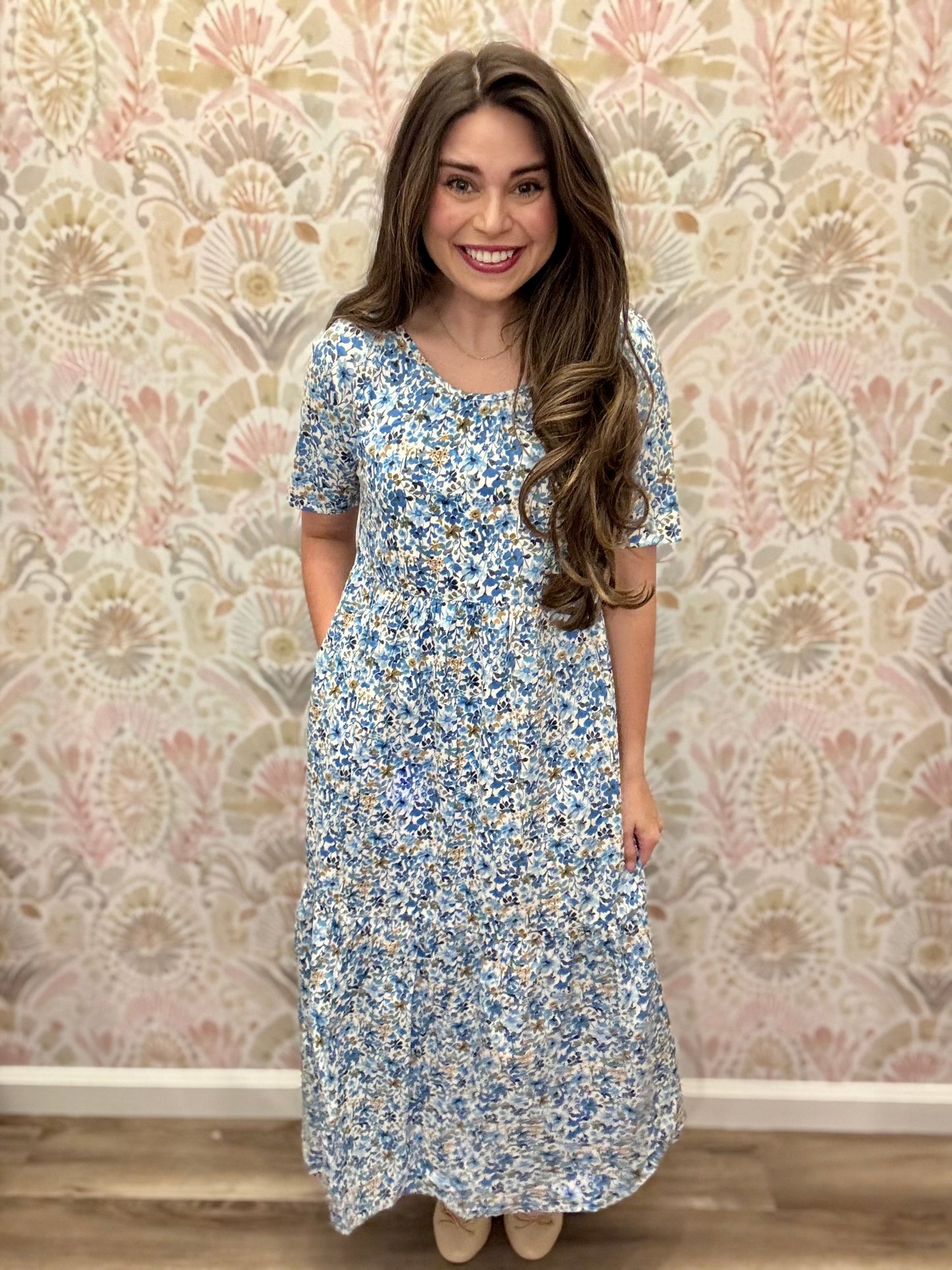 Mary Floral Pocket Dress