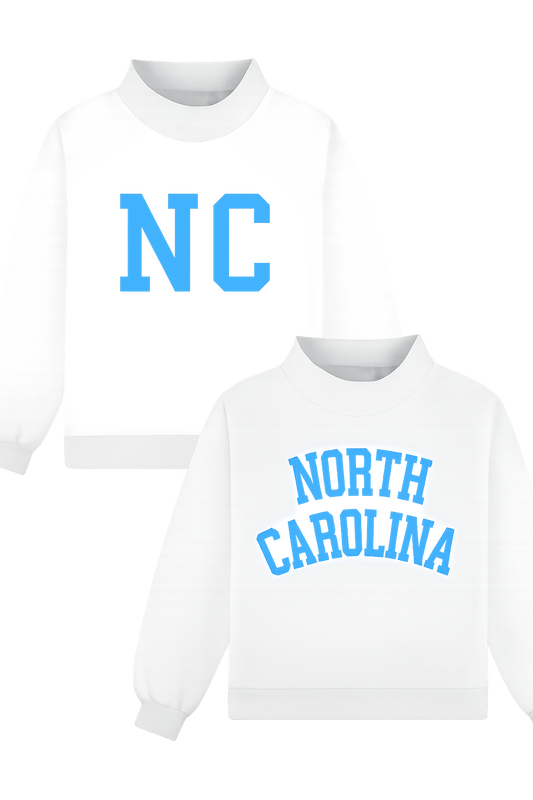Carolina Reversible Mock Neck Oversized Sweatshirt
