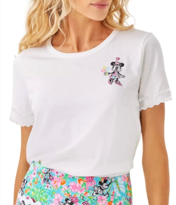 Lilly Pulitzer Clairmont trimmed knit lilly hearts Disney