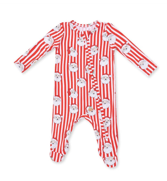 Angel Dear Vintage Santa Stripe
2 Way Zipper Footie