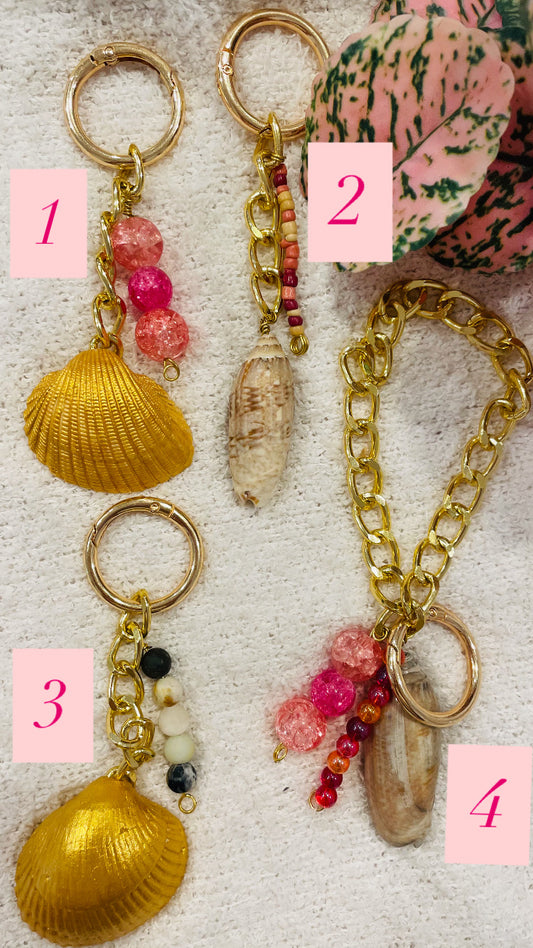 Locally Made Topsail Island Seashell Keychains