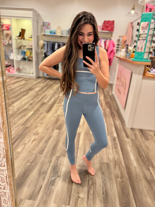 Simply Southern Princess Blue Leggings