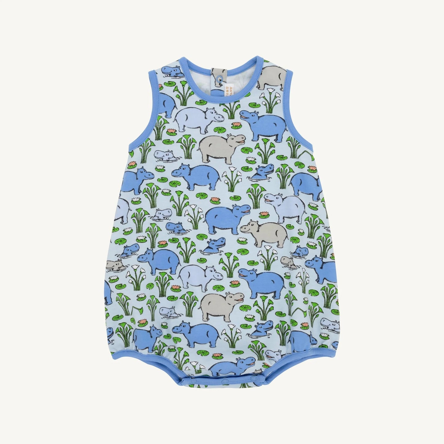 Patton Play Bubble - Pima - Bal Harbour Hippo (Beale Street Blue)/Sunrise Blvd Blue by The Beaufort Bonnet Company