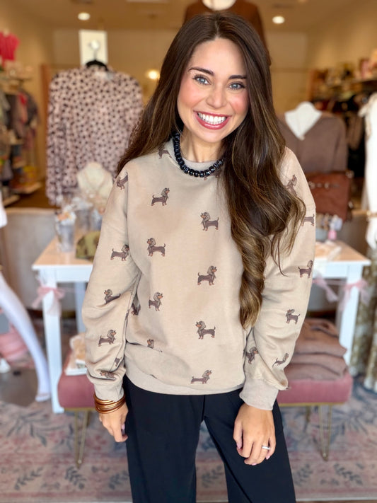 Julia Chic Dachshund Sweatshirt