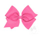 Wee Ones Hot Pink Classic Grosgrain Hair Bow (Plain Wrap)