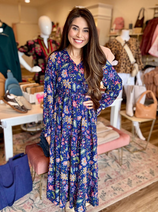 Simply Southern Mila Floral Maxi Dress
