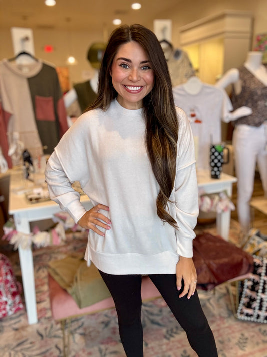 Reece Oversized Sand Brushed Tunic