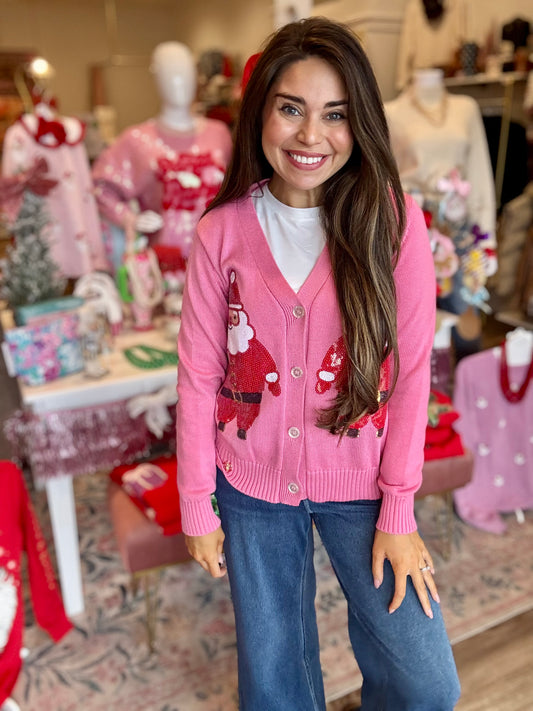 Black Friday Simply Southern Santa Sequin Sweater