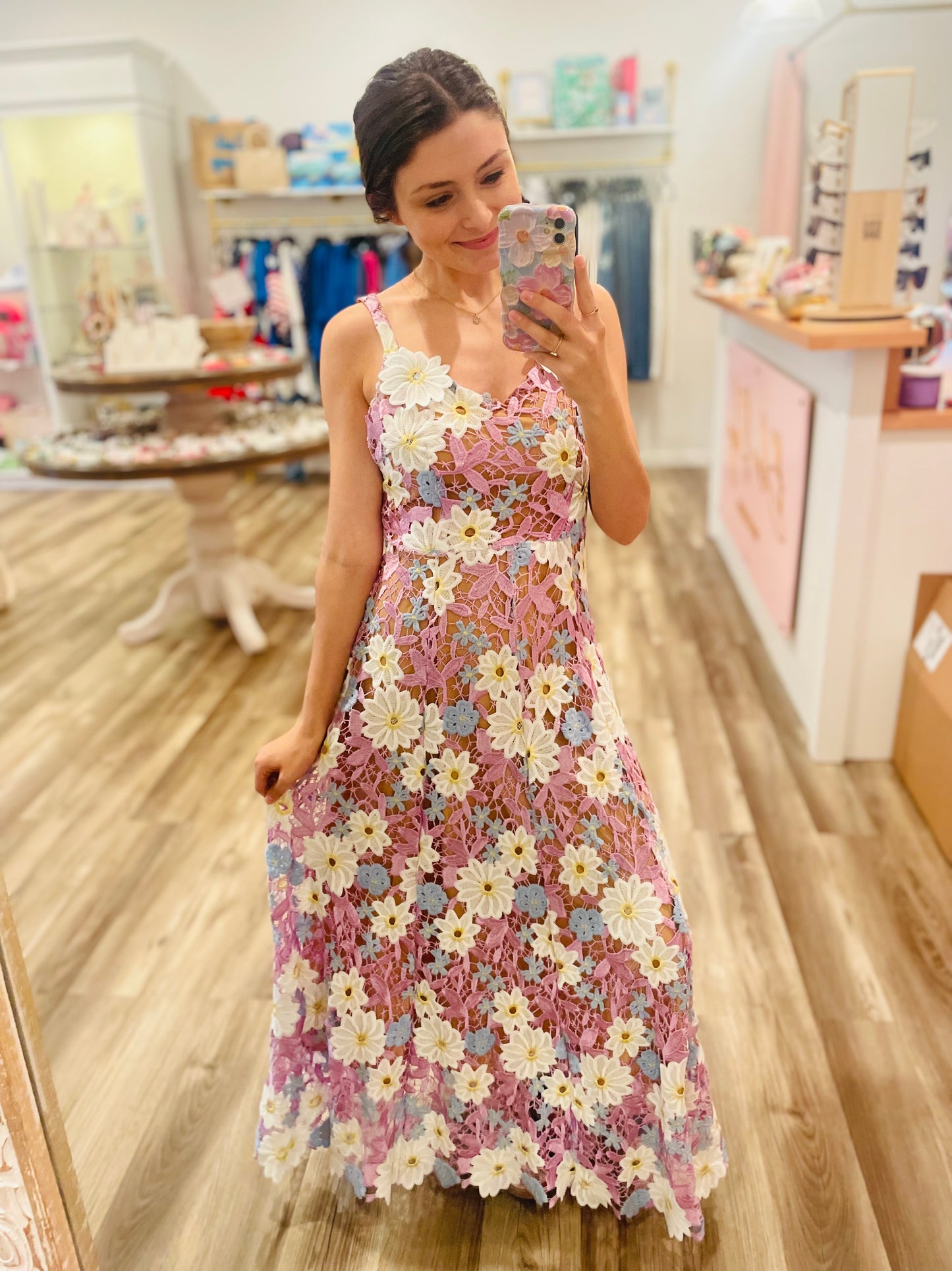 Isabella Floral Lace  Dress